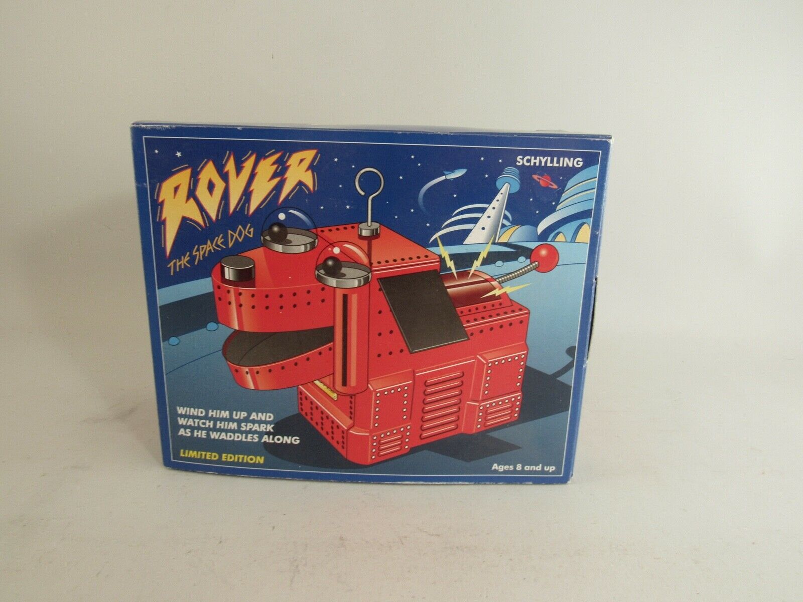 Rover The Space Dog Wind Up Tin Toy Schylling 1999 New