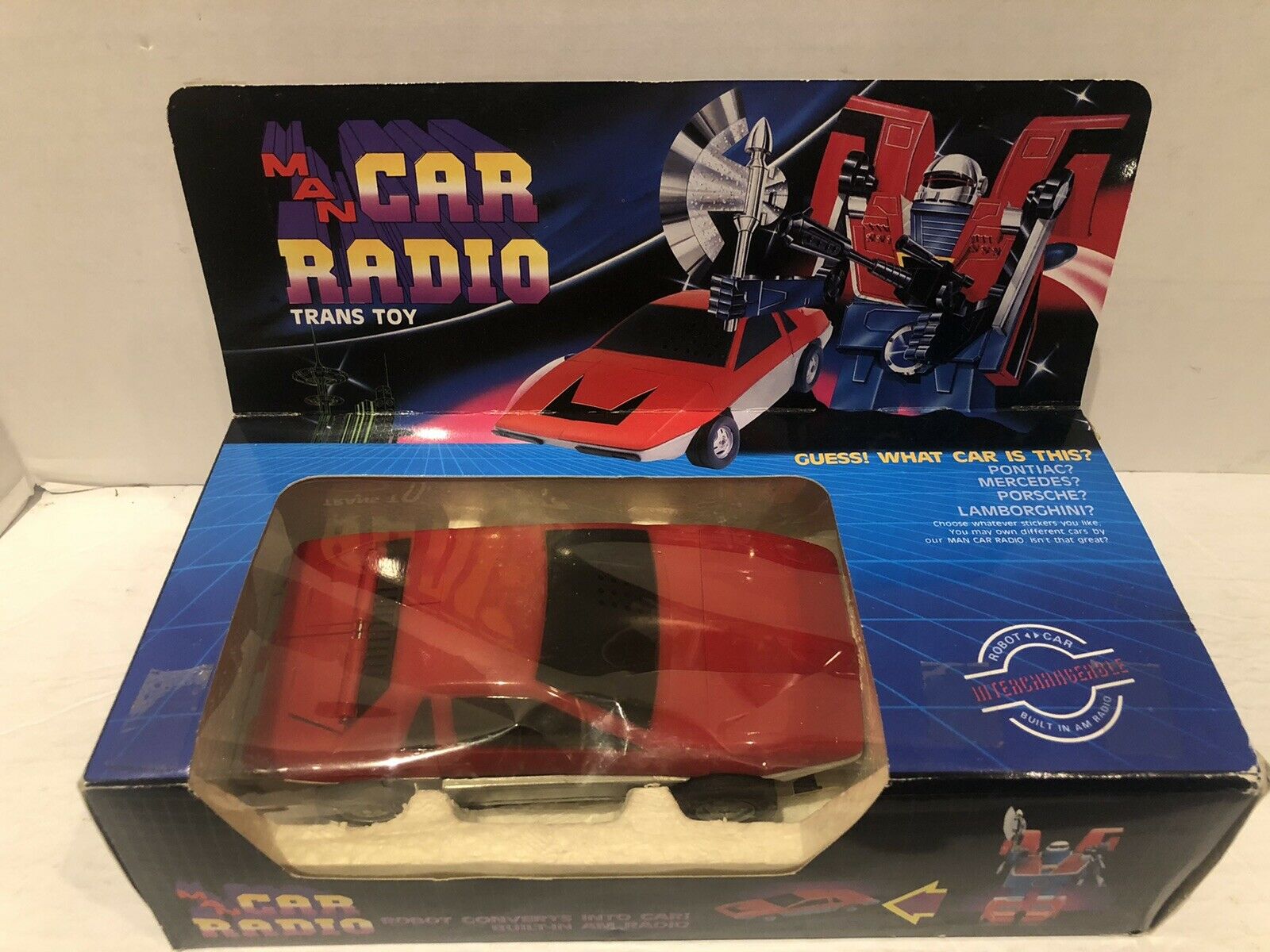 Rare 1985 Robotic Man Car Radio Pre Transformers Radio By Tai Fong New